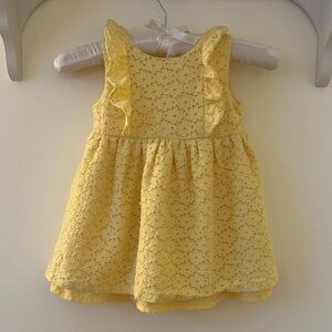 Carter's Sunny Yellow Lace Dress + Bloomers, 24 months